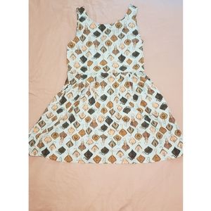 Dangerfield Sting Ray printed dress in Aqua (Australian size 14)